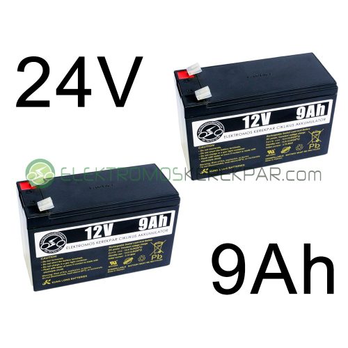 Elektromos kerékpár akkumulátor 6-dzm-9 12V 9Ah (CK175164) -  06705125161