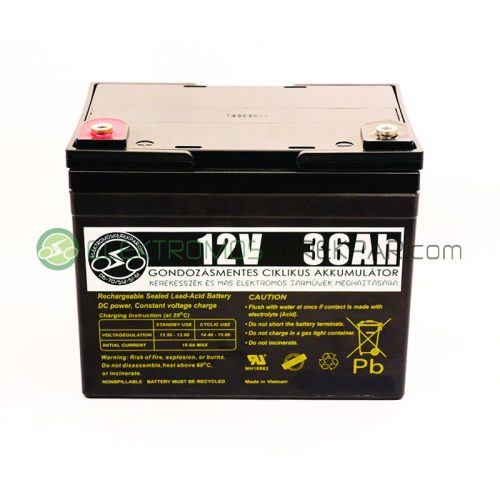 elektromos kerekesszék akkumulátor 12V 36AH (CK178895) - 06705125161