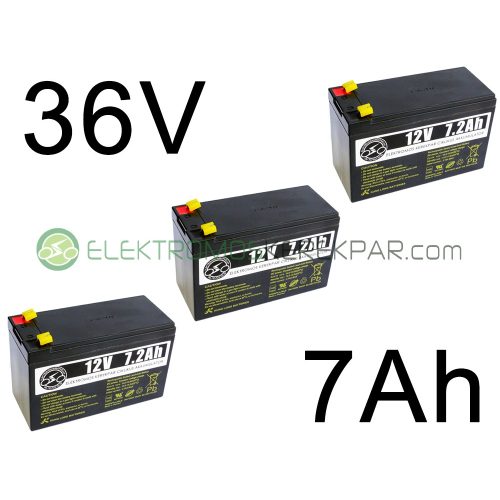 Elektromos kerékpár akkumulátor 6-dzm-7 12V 7Ah (CK329559) -  06705125161