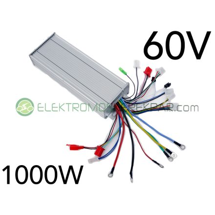 60V 1000W Elektromos kerékpár Vezérlő elektronika (HALL jeladós)