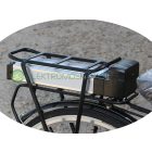 36V 16Ah Li-ion Akkumulátor csomagtartóval, elektromos kerékpárhoz CK443900