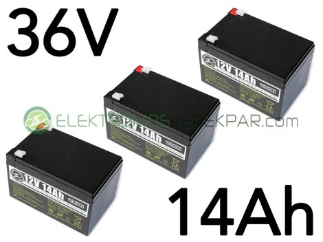 Elektromos kerékpár akkumulátor 6-dzm-10 12V 14Ah teljes választékban (CK522099) - 06705125161