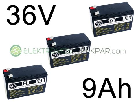 Elektromos kerékpár akkumulátor 6-dzm-9 12V 9Ah (CK600421) -  06705125161