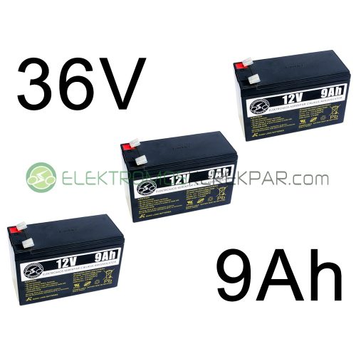 Elektromos kerékpár akkumulátor 6-dzm-9 12V 9Ah (CK600421) -  06705125161