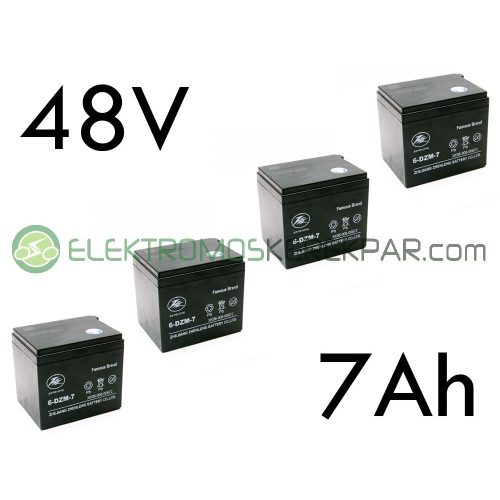 Elektromos kerékpár akkumulátor 6-dzm-7 12V 7Ah teljes választékban (CK670255) - 06705125161