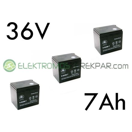elektromos kerékpár akkumulátor 6-dzm-7 12V 7Ah teljes választékban (CK716895) - 06705125161