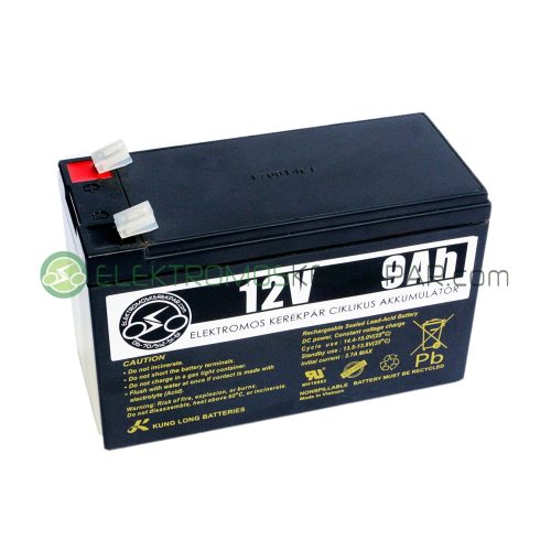 Elektromos kerékpár akkumulátor 6-dzm-9 12V 9Ah (CK836161) -  06705125161