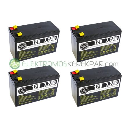 Elektromos kerékpár akkumulátor 6-dzm-7 12V 7Ah (CK843058) -  06705125161