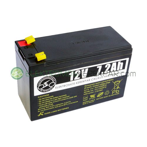 Elektromos kerékpár akkumulátor 6-dzm-7 12V 7Ah (CK898351) -  06705125161