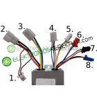 24V elektromos kerékpár vezérlő elektronika (CK995388) - 06705125161